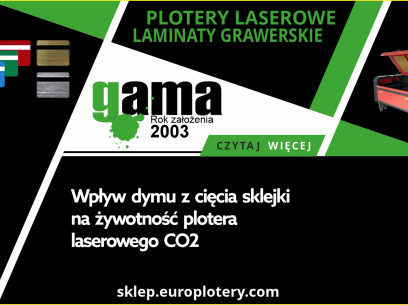 Wpływ dymu z cięcia sklejki na żywotność plotera laserowego CO2